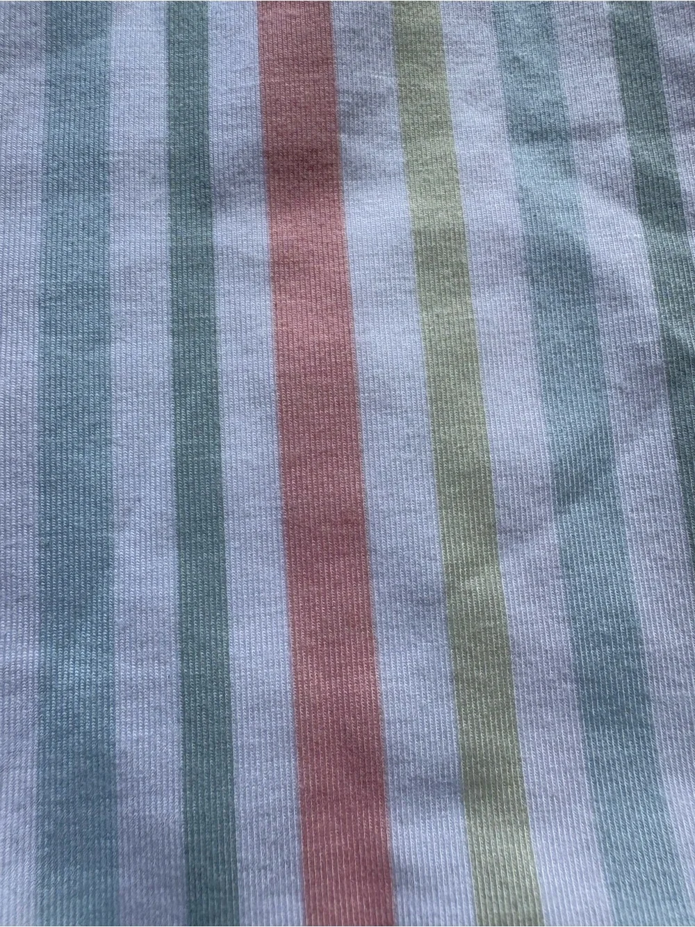 Striped Pastel Bunny Smocked Shortalls - Pink, Green & White